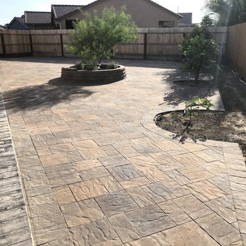 Meza Landscaping - Side yard pavers patio. - Landscaping Near Me