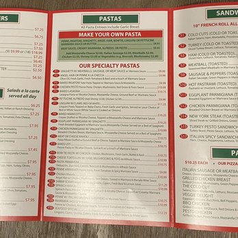 Italian Express - the menu for the restaurant - Italian Near Me - Tustin, California