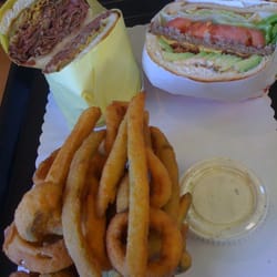 Everest Burgers - The Pastrami Dip, 1/3lb Bacon Avocado Burger, and Fried Sampler - Before