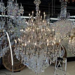 Pierre Lighting - All Pierre Kattan crystal chandeliers are handcrafted from Almaza™ pure crystal in his Davie, Florida showroom.