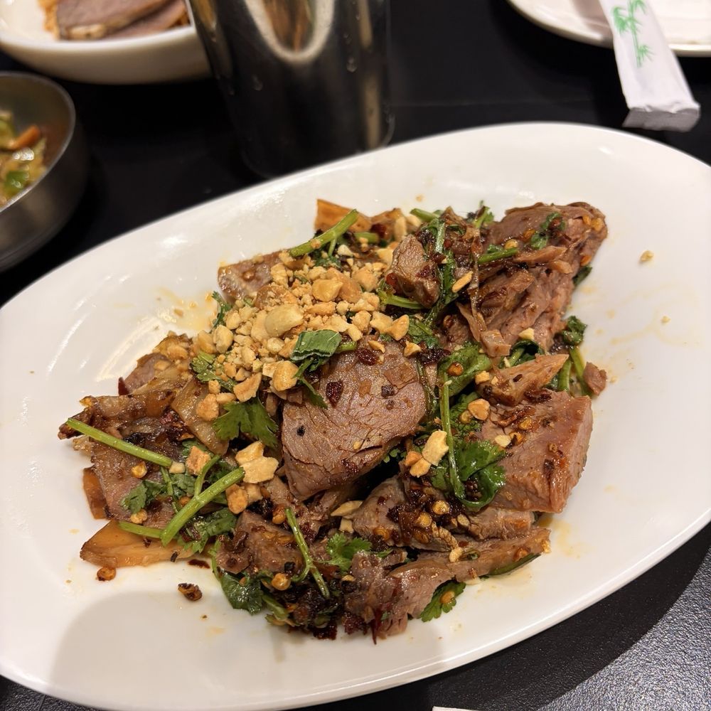 Din Ding Dumpling House - Sliced beef and tendon in chili sauce - Dim Sum Near Me - Fremont, California Din Ding Dumpling House - Sliced beef and tendon in chili sauce - Dim Sum Near Me - Fremont, California