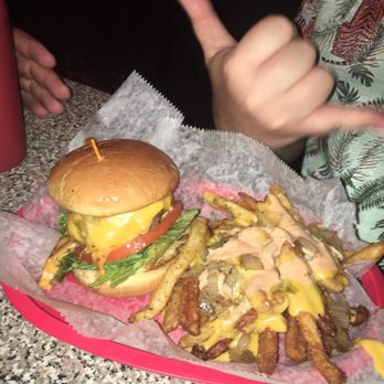 Dino's - Dino's burger with fries - American Near Me - Nashville, Tennessee