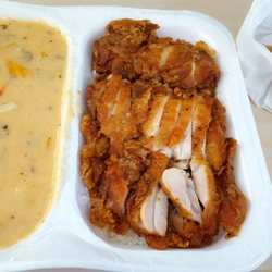 Mekong - Knuspriges Huhn Thai-Art groß (mit Glibbersoße) und Minifrühlingsrollen (Lieferdienstversion)