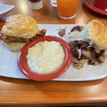 Ruby Sunshine Charlotte Southend - Corned beef and fried chicken sliders with grits. Really good! - Breakfast & Brunch Near Me - Charlotte, North Carolina Ruby Sunshine Charlotte Southend - Corned beef and fried chicken sliders with grits. Really good! - Breakfast & Brunch Near Me - Charlotte, North Carolina
