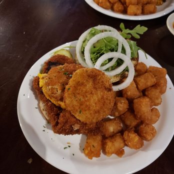 The Stein & Vine - Pretzel Bun Schnitzel Sandwhich. - Bars Near Me - Brandon, Florida