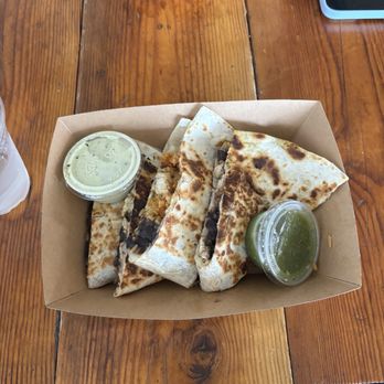 Quesadilla Gorilla - Create my own with Clinatro Cream + Spicy Salsa Verde sauces - Mexican Near Me - Fresno, California Quesadilla Gorilla - Create my own with Clinatro Cream + Spicy Salsa Verde sauces - Mexican Near Me - Fresno, California