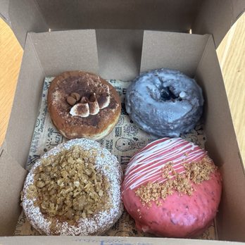 The Salty Donut - Tiramisu, Chocolate Cake donut, brown sugar peach cobbler, mixed berry cheesecake - Donuts Near Me - Atlanta, Georgia