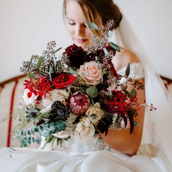 Blue Blossoms - Bridal Bouquet - Florists Near Me - Goleta, California Blue Blossoms - Bridal Bouquet - Florists Near Me - Goleta, California