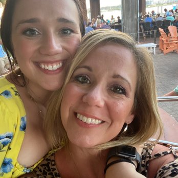 Cobalt - My daughter and I outside listening to a band play. - Seafood Near Me - Orange Beach, Alabama