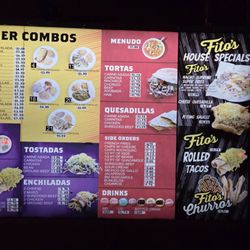 Fito's Taco Shop - Current menu May 2026