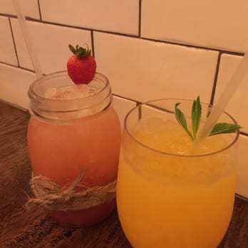 District 1 HCMC - Sugar cane with strawberry juice and cold pressed orange juice! Felt like I was on an island drinking a mocktail! - Vietnamese Near Me - Macquarie Park, NSW