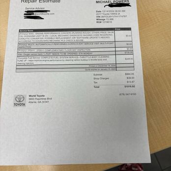 Five Star Nissan - Proof of faulty oxygen sensor being shown in inspection document. - Car Dealers Near Me - Warner Robins, Georgia