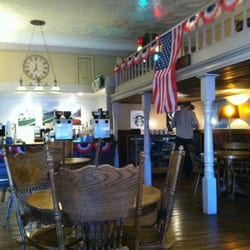 Inside the coffee shop. Looks great and inviting.