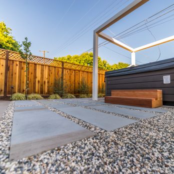 Kingscape Construction - a hot tub in the backyard - Landscaping Near Me