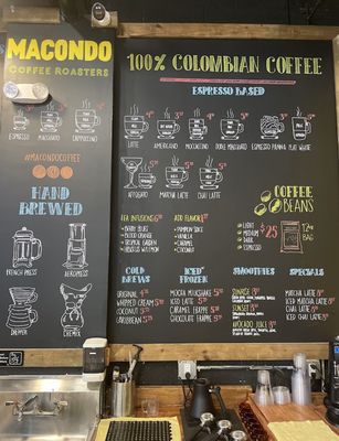 Menu photo 2 Macondo Downtown Miami, FL