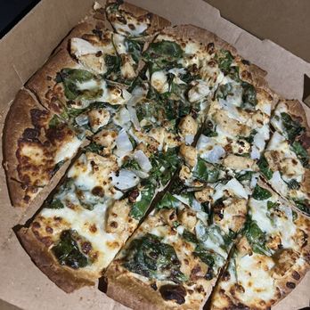 Domino's Pizza - Medium thin crust spinach feta pizza - Pizza Near Me - Thousand Oaks, California Domino's Pizza - Medium thin crust spinach feta pizza - Pizza Near Me - Thousand Oaks, California