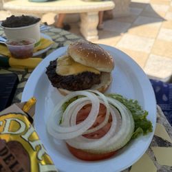 Cabbage Key - The burger was good. Not dry at all!