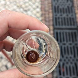 Ginja Sem Rival e Eduardino - Didn't take a picture before, here is the leftover cherry in the shot glass