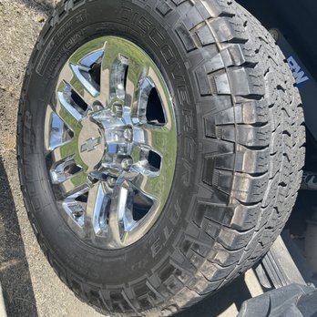 J's Mobile Wash And Detail - Filthy wheels and tires after they washed it and tried covering the dirt up with cheap tire shine that slung all over the side of the truck - Car Wash Near Me - Bakersfield, California J's Mobile Wash And Detail - Filthy wheels and tires after they washed it and tried covering the dirt up with cheap tire shine that slung all over the side of the truck - Car Wash Near Me - Bakersfield, California