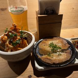 Mochi Ramen Bar - Gyoza and calamari apps.