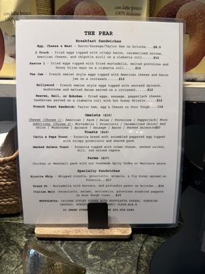 Menu photo 1 Green Pear Cafe Hoboken, NJ