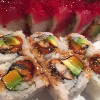 Sushi Jin - Close up of eel roll. - Japanese Near Me - Silver Spring, Maryland Sushi Jin - Close up of eel roll. - Japanese Near Me - Silver Spring, Maryland