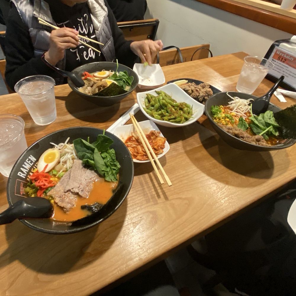 #6 Spicy Beef  #8 Spicy Miso Ramen w/egg #5 Chicken Ramen w/egg So-tteok (2 pcs) Kimchi Chicken crispy Karaage - small