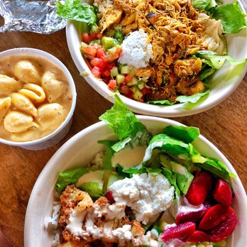 YAFO Kitchen - Two make your own bowls and a side of Mac n cheese - Mediterranean Near Me - Charlotte, North Carolina