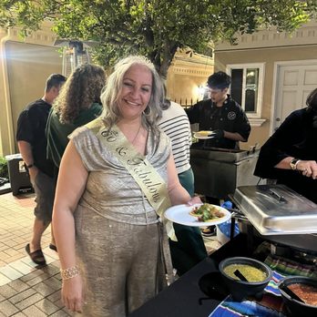 Ranchos Onsite Tacos - My momma enjoying the delicious tacos. - Caterers Near Me Ranchos Onsite Tacos - My momma enjoying the delicious tacos. - Caterers Near Me