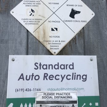 Standard Auto Recycling - Auto Parts & Supplies Near Me - Chula Vista, California Standard Auto Recycling - Auto Parts & Supplies Near Me - Chula Vista, California