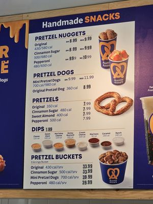 Menu photo 2 Auntie Anne's Northridge, CA Menu photo 2 Auntie Anne's Northridge, CA
