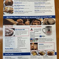 Governor's Restaurant & Bakery - Breakfast menu page 1