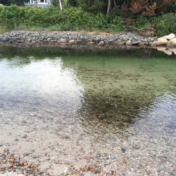 Wood Neck Beach - creek heading from marsh to ocean - Beaches Near Me - Falmouth, Massachusetts