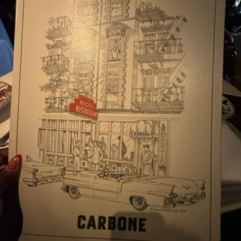 Carbone - Menu - New American Near Me - Miami, Florida