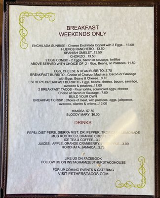 Menu photo 3 Esther's Taco House Placentia, CA Menu photo 3 Esther's Taco House Placentia, CA