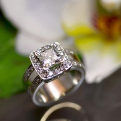 Jack Miller Jewelry Designers - Double band custom diamond engagement ring