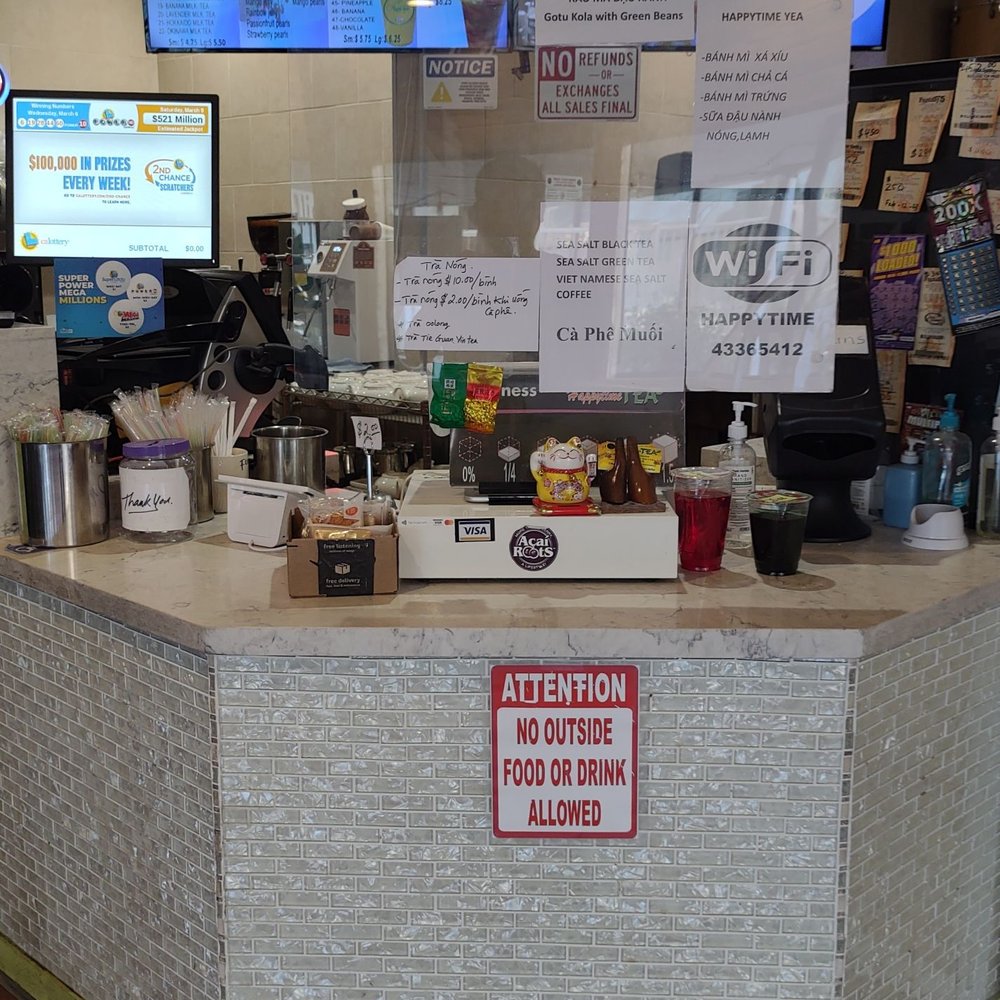 Happytime Tea - Service counter - Coffee & Tea Near Me - San Diego, California Happytime Tea - Service counter - Coffee & Tea Near Me - San Diego, California