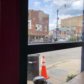 Cafe Jumping Bean - View from window seating - Cafes Near Me - Chicago, Illinois Cafe Jumping Bean - View from window seating - Cafes Near Me - Chicago, Illinois