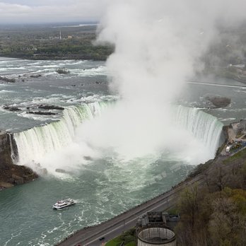 Skylon Tower - Aerial view Horseshoe Falls - Canadian (New) Near Me - Niagara Falls, Ontario