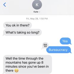 Apria Healthcare - I combed through my phone and found a text between my wife and I from when I was waiting to return the pump with the kind elderly gentleman