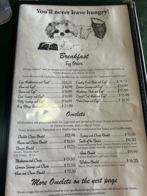 Menu photo 1 Molly's Family Restaurant Spokane, WA