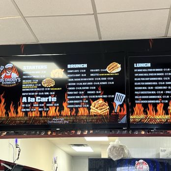 Big Daddy’s Barbecue - Menu - Barbeque Near Me - Jacksonville, Florida