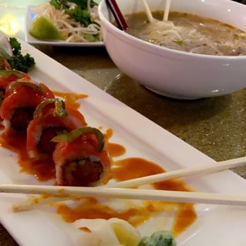 Pho-shi - God of Fire Roll and Beef Pho - Vietnamese Near Me - Fort Wayne, Indiana