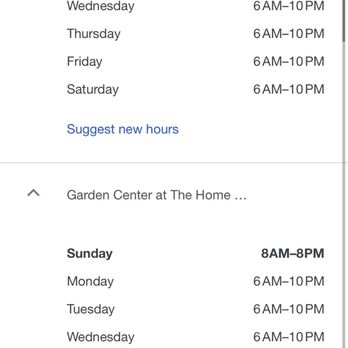 The Home Depot - Online business hours. - Hardware Stores Near Me - Cabot, Arkansas The Home Depot - Online business hours. - Hardware Stores Near Me - Cabot, Arkansas