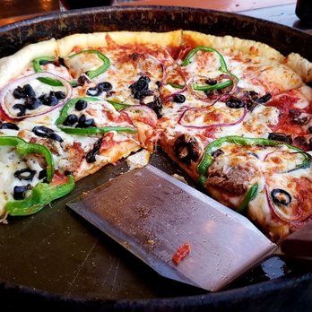 Boulders on Southern - 14" Kaiser deep dish pizza - American Near Me - Mesa, Arizona