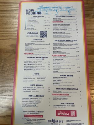 Menu photo 2 Big Grove Brewery Des Moines, IA