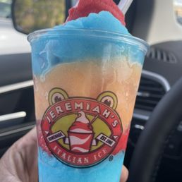 Blue razz, cherry and tropical flavors