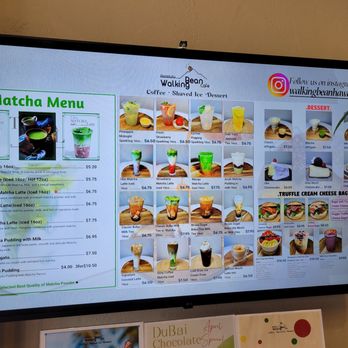 Walking Bean Cafe - Menu: May 2025 - Shaved Ice Near Me - Honolulu, Hawaii