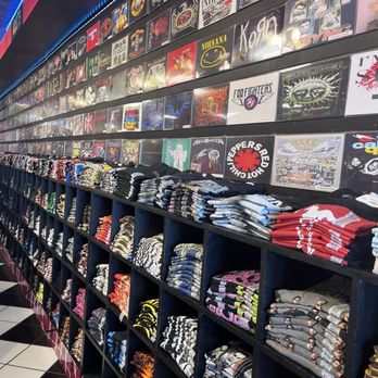 Retro Active - One wall of T-shirts - Accessories Near Me - Myrtle Beach, South Carolina