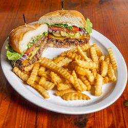 Uncle Mick's Bar & Grill - Famous 1/2 lb Mick Burger & Fries!